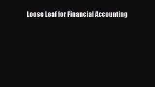 Download Loose Leaf for Financial Accounting PDF Free