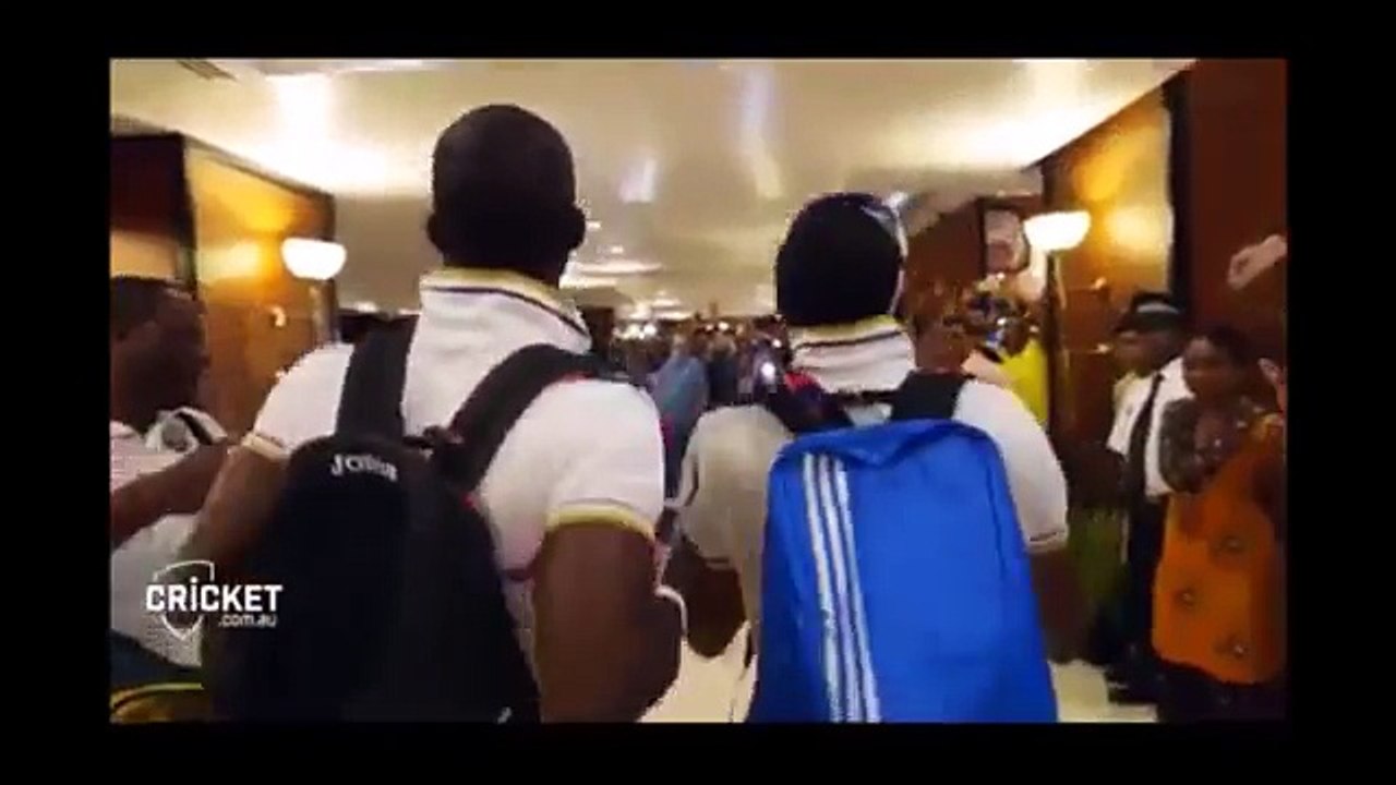 West Indies Team Dancing on Dj BRAVO SONG  in T20 Worldcup 2016