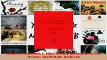 PDF  Guide to the Boris I Nicolaevsky Collection in the Hoover Institution Archives Read Online
