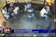 Pareja de delincuentes roba en restaurante de Miraflores