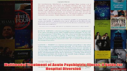Free   Multimodal Treatment of Acute Psychiatric Illness A Guide for Hospital Diversion Read Download