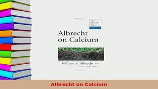 PDF  Albrecht on Calcium Download Online