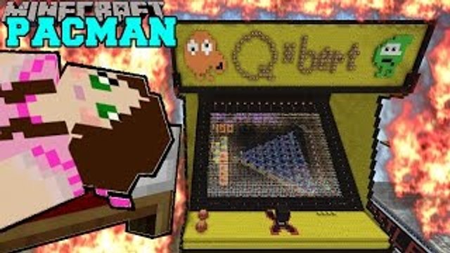 PopularMMOs Minecraft: PAT AND JEN BURNING PACMAN Mini-Game GamingWithJen