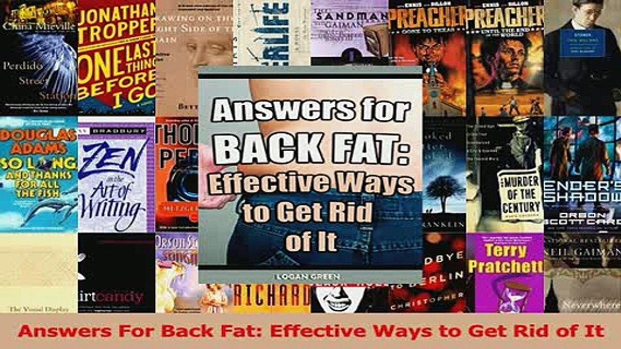 PDF  Answers For Back Fat Effective Ways to Get Rid of It Download Online