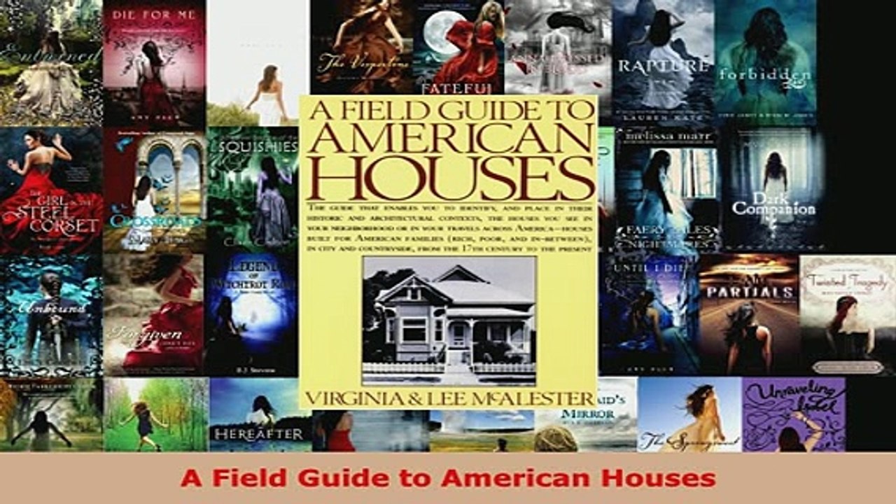 PDF  A Field Guide to American Houses Free Books