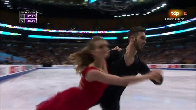 Gabriella Papadakis & Guillaume Cizeron (FRA). Danza SP. Boston 2016.