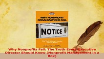 PDF  Why Nonprofits Fail The Truth Every Executive Director Should Know Nonprofit Management PDF Book Free