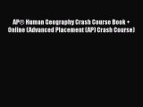 [PDF] AP® Human Geography Crash Course Book   Online (Advanced Placement (AP) Crash Course)