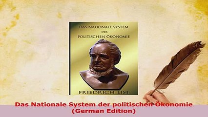 PDF  Das Nationale System der politischen Ökonomie German Edition PDF Online
