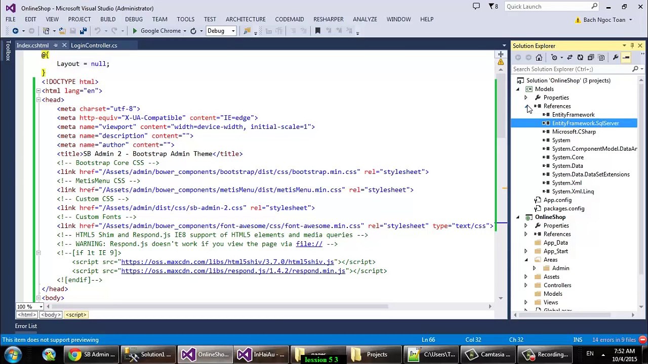Bài 5 - Tạo trang login trong ASP.NET MVC với Entity Framework Code First