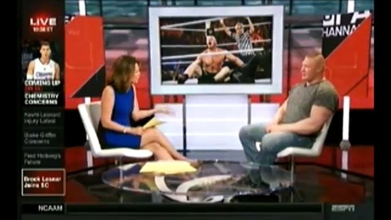 Brock Lesnar ESPN Sports Center interview on Wrestlemania 32