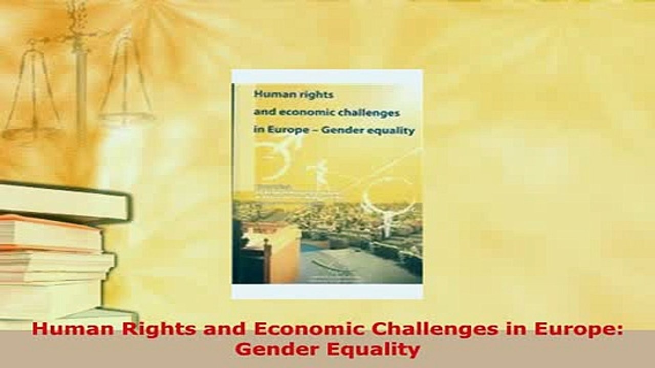 Download  Human Rights and Economic Challenges in Europe Gender Equality Download Online