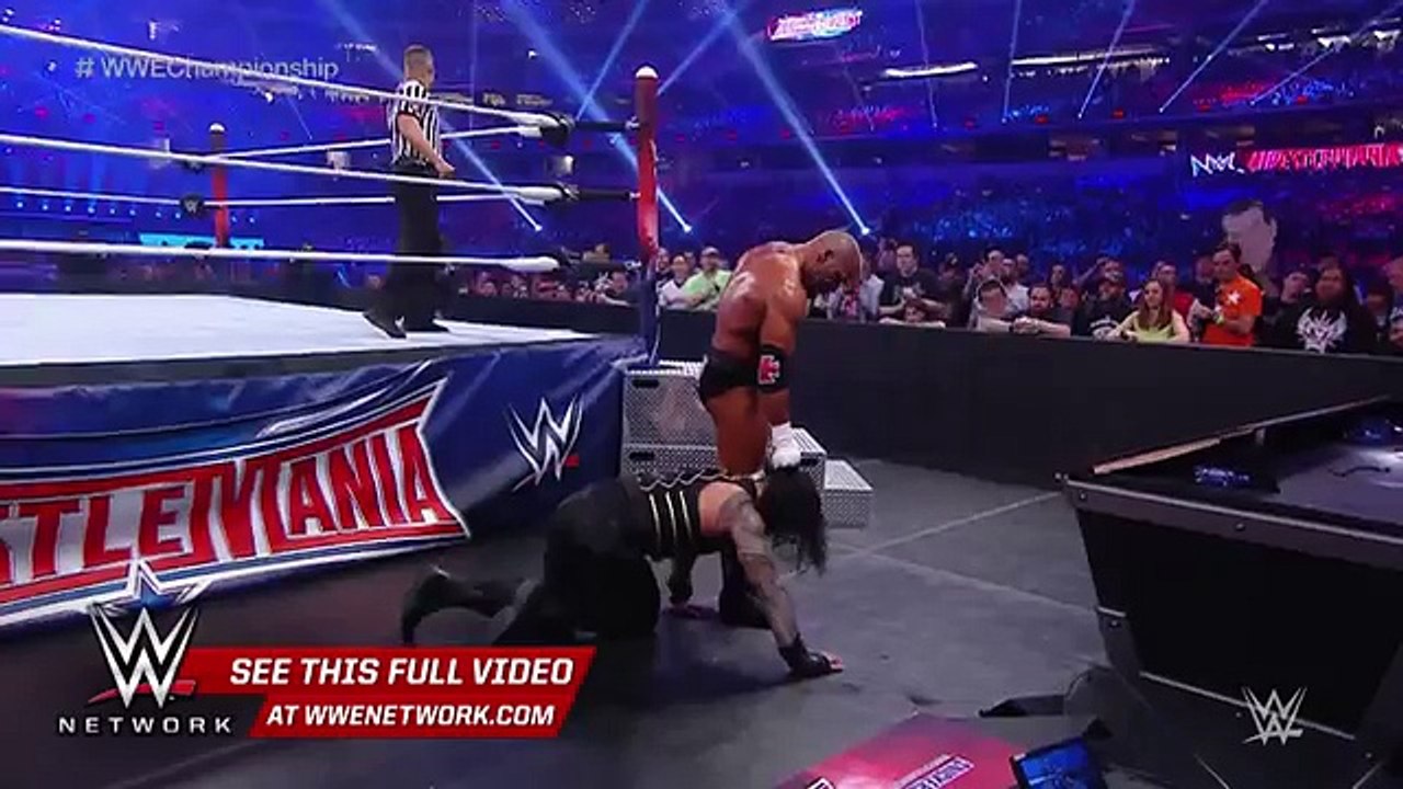 Roman Reigns vs. Triple H - WWE World Heavyweight Title Match- WrestleMania 32 on WWE Network