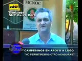 Campesinos apoyan a Lugo