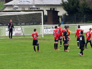 U17 PH : Coup franc suivi du pénalty pour Blavozy, stoppé par le portier muratais Arnaud Charbonnel :