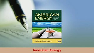 PDF  American Energy Free Books