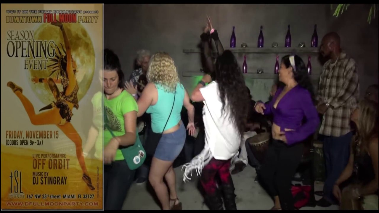 TSL Lounge Miami  FULL MOON PARTY Wynwood - Jenny Scordamaglia