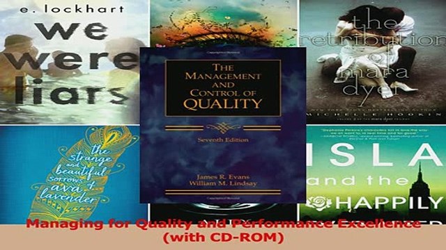 Read Managing for Quality and Performance Excellence with CDROM Ebook Free