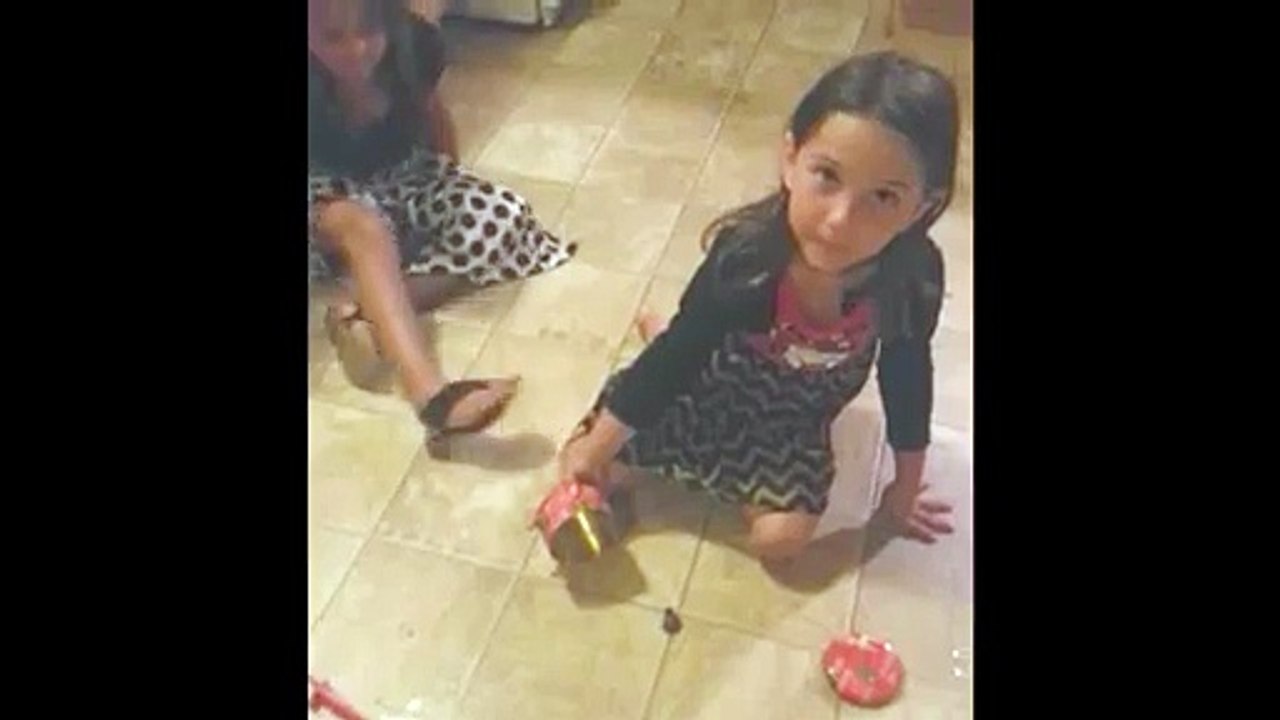 Girl Scared by Small Frog
