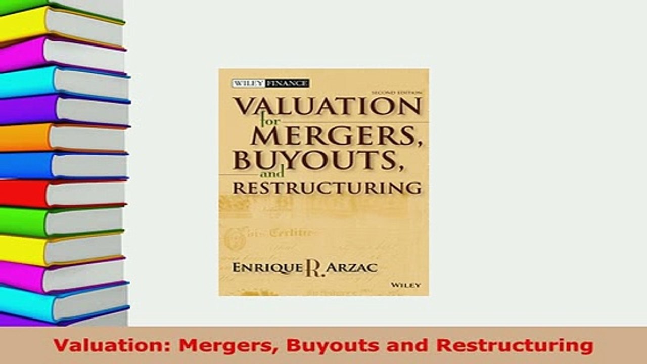 PDF  Valuation Mergers Buyouts and Restructuring PDF Online