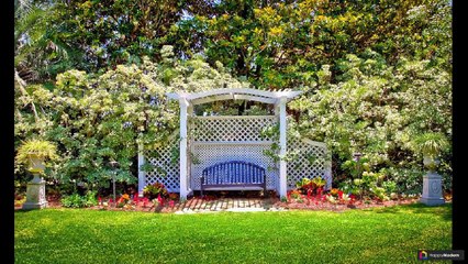 Красивые и простые садовые беседки: 70 фото