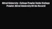 Download Alfred University - College Prowler Guide (College Prowler: Alfred University Off
