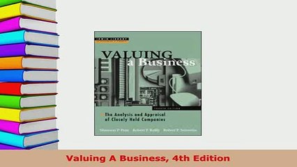 Download  Valuing A Business 4th Edition Download Online