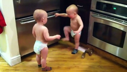 Twin Baby Boys Have A Conversation - Funny Videos at Fully :)(: Silly