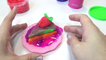 Делаем торт из пластилина плей до и лизунов. A cake from Play doh and Clay Slime