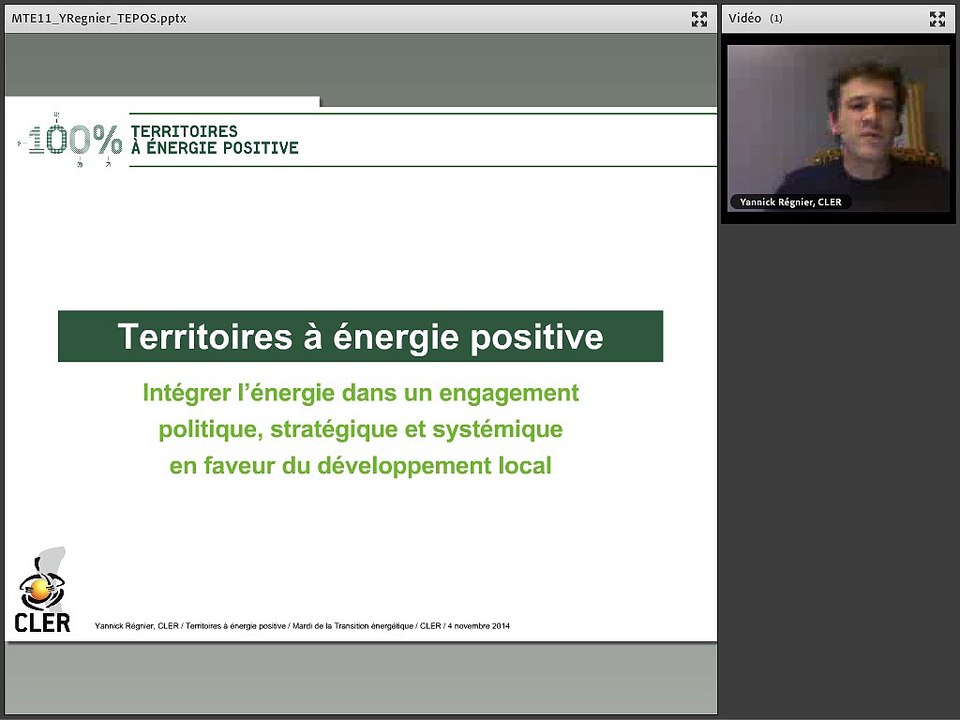 Mardi de la transition énergétique - Les TEPOS et l'exemple de Biovallée  (1/2)