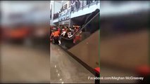 Fans Thrown From Malfunctioning Escalator