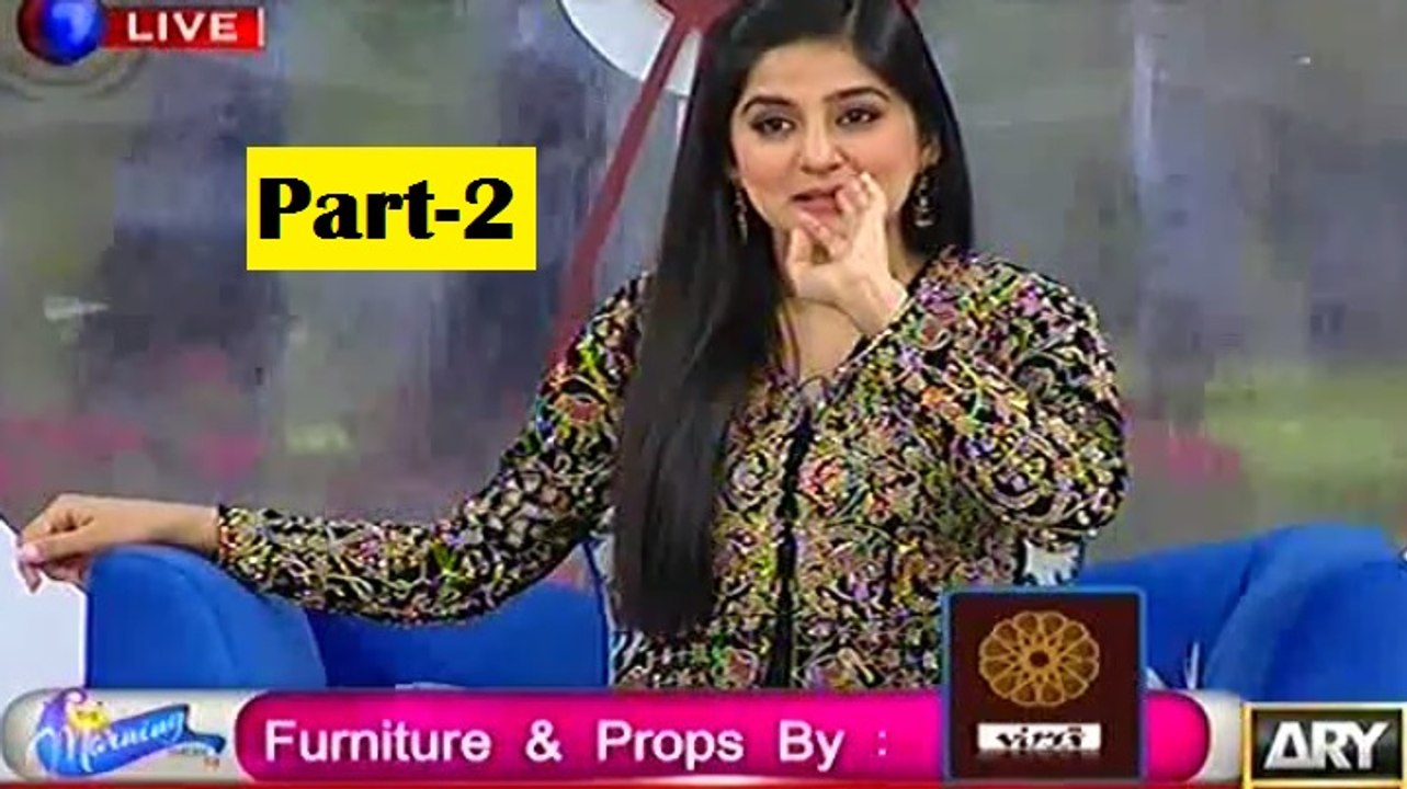 The Morning Show with Sanam Baloch in HD – 4th April 2016 Part 2-2