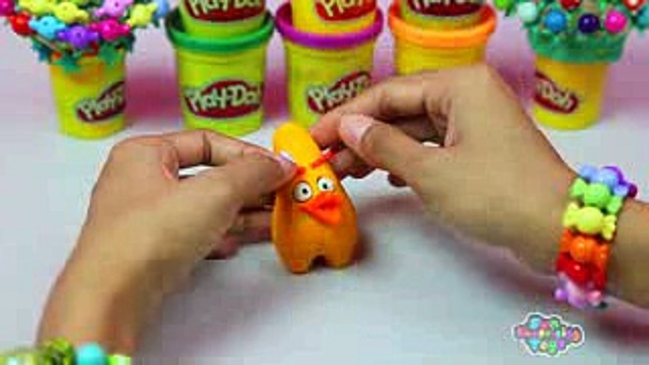 02. The Angry Birds Movie - Play Doh Making Red, Chuck, Bomb - The Three Superstars