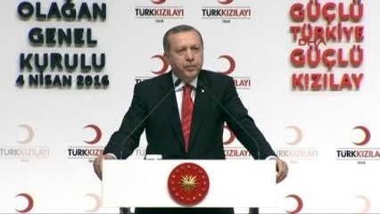 Cumhurbaşkanı Erdoğan ve Başbakan Davutoğlu Kızılay Genelkurulu'nda Konuştu-4