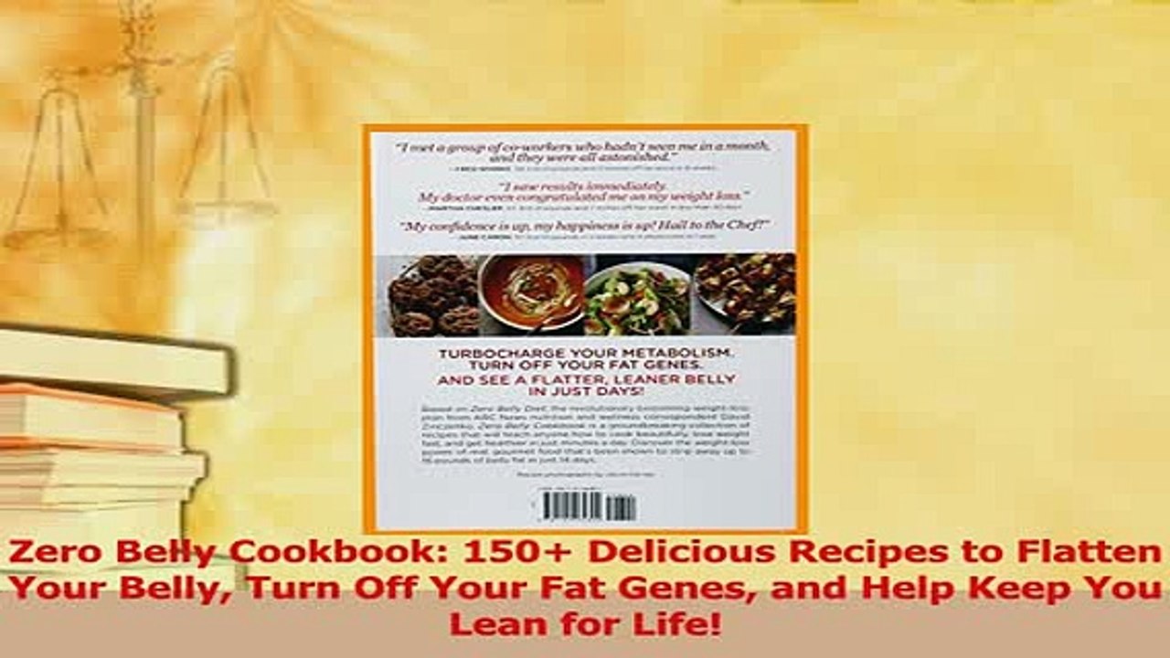 Read  Zero Belly Cookbook 150 Delicious Recipes to Flatten Your Belly Turn Off Your Fat Genes Ebook Free