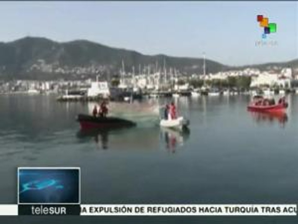 Rechazan en Lesbos la deportación de miles de refugiados