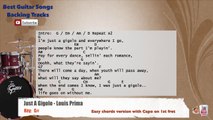 Just a Gigolo - Louis Prima Drums Backing Track with chords and lyrics