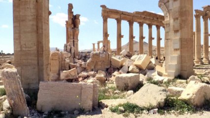 Les ruines de Palmyre, après l'occupation de l'EI