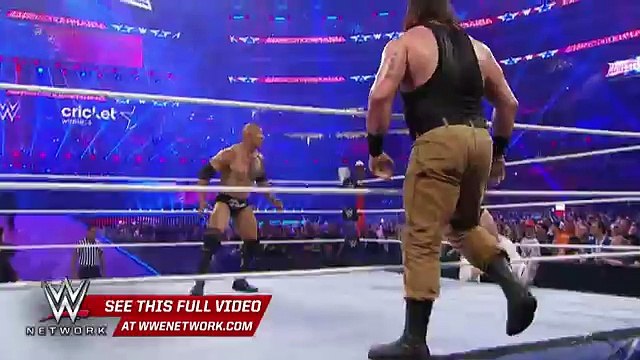 John Cena returns to join forces with The Rock- WrestleMania 32 on WWE Full HD