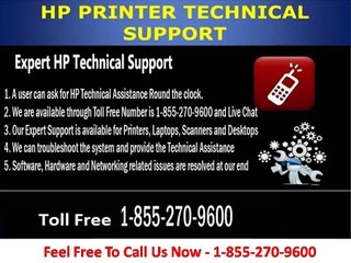 Hp Technical Support Toll Free Number - 1-855-270-9600