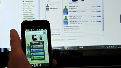 Rumbletalk - your social engager widget