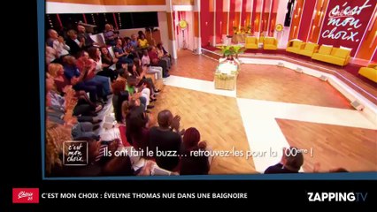 C’est mon choix : Evelyne Thomas complètement nue dans une baignoire pour la 100ème (Vidéo)