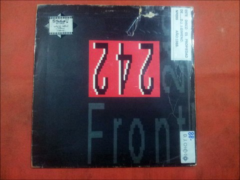 FRONT 242.''FRONT BY FRONT.''.(FIRST IN-FIRST OUT.)(12'' LP.)(1988.)