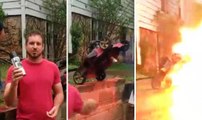 Lawnmower Spraypaint Video Goes Horribly Wrong