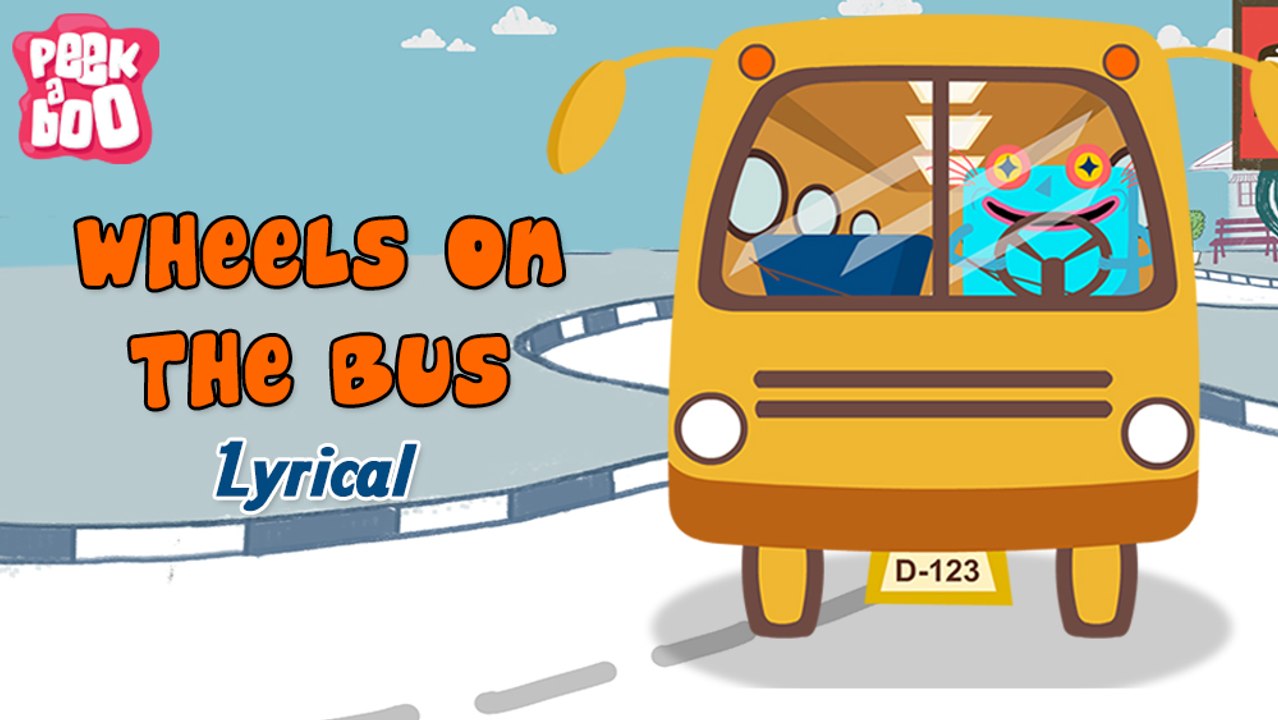 Wheels On The Bus Go Round And Round With Lyrics | Popular Nursery ...