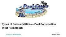Pool Construction West Palm Beach | Pool Guys of Palm Beach | 561-967-6092
