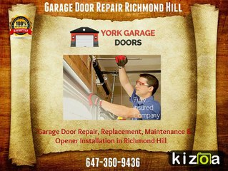 Download Video: Richmond Hill Garage Door, Opener, Repair & Installation Service