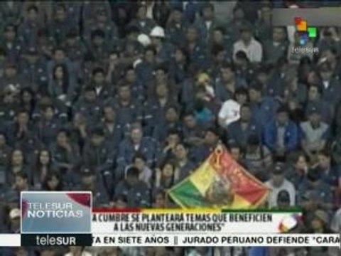 Bolivia: Evo Morales inaugura Cumbre de Movimientos Sociales