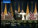 POPE TALKS IN NEW YORK AT HITLERS BIRTHDAY