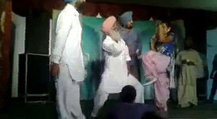 Punjabi Funny Dancing with orchestra in marriage function